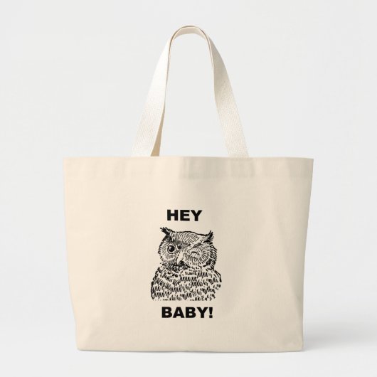 Hey Baby Grote Tote Bag (Voorkant)