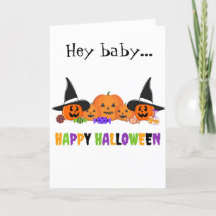 "HEY BABY" LAAT DE CELEBRAE HALLOWEEN "SAGETHER" KAART
