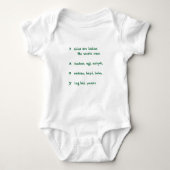 HEY BABY! onesy Romper (Voorkant)