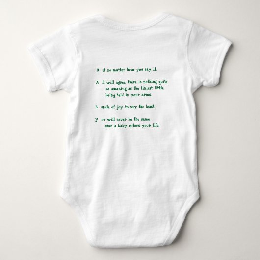 HEY BABY! onesy Romper (Achterkant)