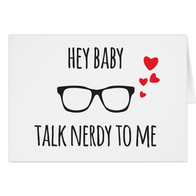 Hey Baby Talk Nerdy tegen me (Voorkant Horizontaal)