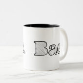 Hey Bae. vriendin vriendje slang Tweekleurige Koffiemok (Voorkant rechts)