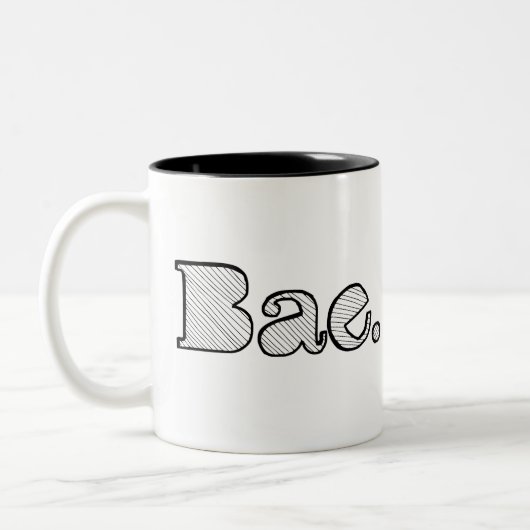 Hey Bae. vriendin vriendje slang Tweekleurige Koffiemok (Links)