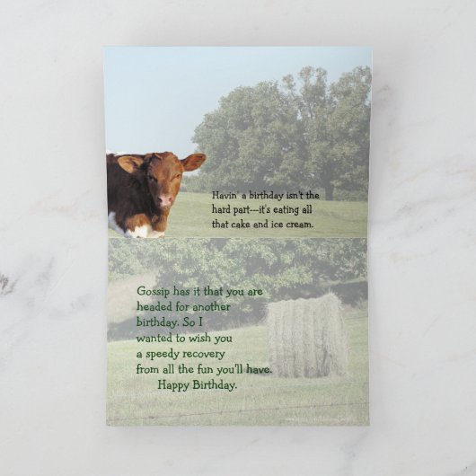 Hey Bday card2-customize elke gelegenheid Kaart (Binnen)