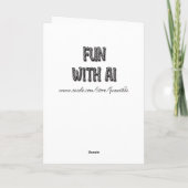 Hey Bestie, Retro Pop Kunst Comic Shopping Girl Kaart (Achterkant)