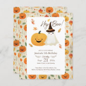 Hey Boo 5e verjaardag Halloween (Voorkant / Achterkant)