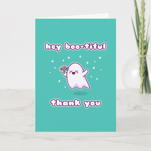 Hey Boo-armzalige Dank je Kaart (Voorkant)