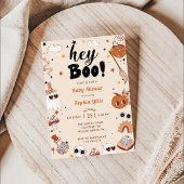 Hey Boo Baby shower Halloween Kaart