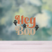 Hey Boo Boho Halloween Hey Boo Ghost Acryl Bord (Neutraal)