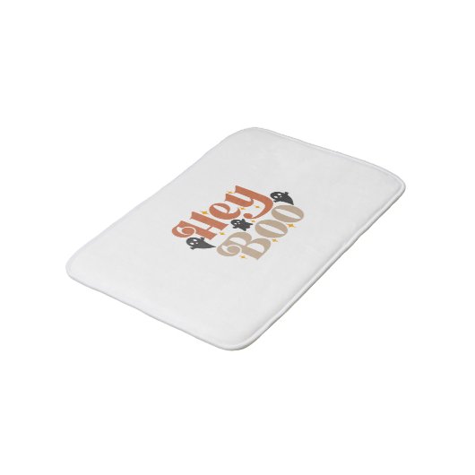 Hey Boo Boho Halloween Hey Boo Ghost Badmat (Gekanteld)