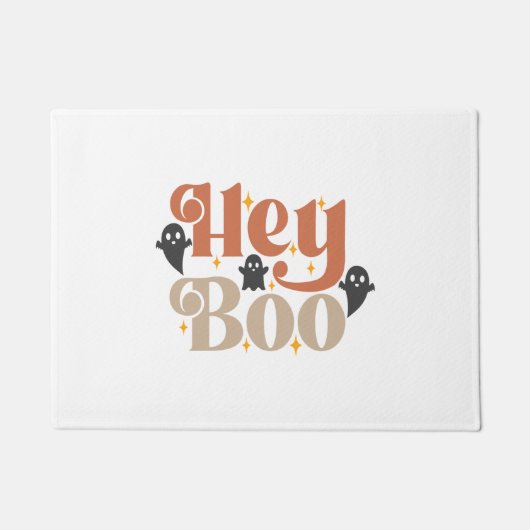 Hey Boo Boho Halloween Hey Boo Ghost Deurmat (Voorkant)