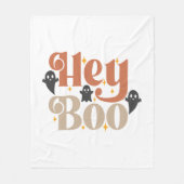 Hey Boo Boho Halloween Hey Boo Ghost Fleece Deken (Voorkant)