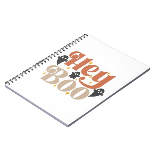 Hey Boo Boho Halloween Hey Boo Ghost Notitieboek (Linkerzijde)