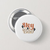 Hey Boo Boho Halloween Hey Boo Ghost Ronde Button 5,7 Cm (Voorkant /achterkant)