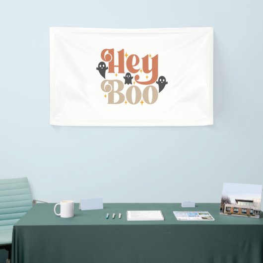 Hey Boo Boho Halloween Hey Boo Ghost Spandoek (Beurs)