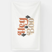 Hey Boo Boho Halloween Hey Boo Ghost Spandoek (Verticaal)