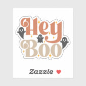 Hey Boo Boho Halloween Hey Boo Ghost Sticker (Vel)