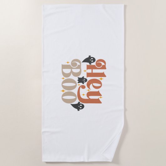 Hey Boo Boho Halloween Hey Boo Ghost Strandlaken (Voorkant)