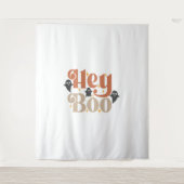 Hey Boo Boho Halloween Hey Boo Ghost Wandkleed (Voorkant)
