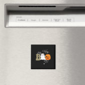 Hey Boo Cute Ghost Pumpkin Face Halloween Magneet (Insitu (Vaatwasser))