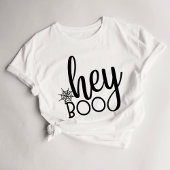 Hey Boo Cute Halloween Womens T-Shirt