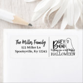 Hey Boo - Een spookachtige groet Etiket (Insitu)