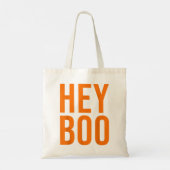 Hey Boo Funny Halloween Costume Spooky Season Scar Tote Bag (Achterkant)