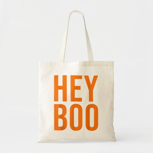 Hey Boo Funny Halloween Costume Spooky Season Scar Tote Bag (Voorkant)