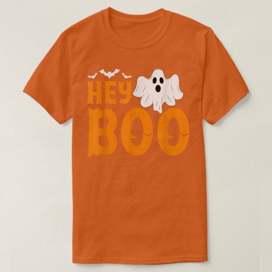 Hey Boo Funny Halloween Pun Ghost Spooky Toddler B T-shirt (Design voorkant)