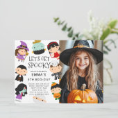 Hey Boo Ghost Foto Verjaardag Kaart (Staand voorkant)