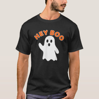 Hey Boo Ghost Funny Herfst Halloween Graphic T-shirt