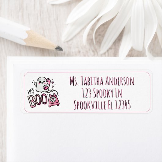 Hey Boo – Ghosted with Love Etiket (Insitu)