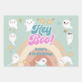 Hey boo goovy halloween retro kinderen verjaardag inpakpapier vel (Voorkant)