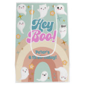 Hey boo goovy halloween retro kinderen verjaardag medium cadeauzakje (Achterkant)