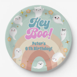 Hey boo goovy halloween retro kinderen verjaardag papieren bordje