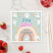 Hey boo goovy halloween retro kinderen verjaardag servet (Insitu)