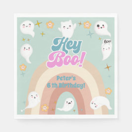 Hey boo goovy halloween retro kinderen verjaardag servet