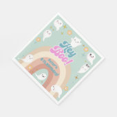 Hey boo goovy halloween retro kinderen verjaardag servet (Hoek)