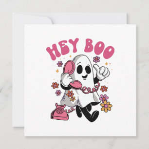 Hey Boo - Groovy Geest Halloween Kaart