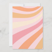 Hey Boo Groovy Retro Roze Halloween Meisje Verjaar Kaart (Achterkant)