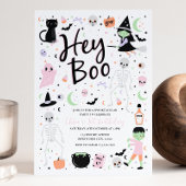 Hey Boo Halloween 1e verjaardag uitnodiging