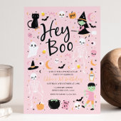 Hey Boo Halloween 1e verjaardag uitnodiging