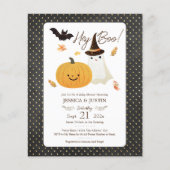 Hey Boo Halloween Baby shower Papier Blad (Voorkant)