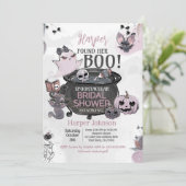 Hey Boo Halloween Bridal Shower Kaart (Staand voorkant)