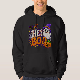 HEY BOO Halloween Familie Matching Hoodie