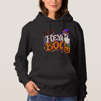 HEY BOO Halloween Familie Matching Hoodie