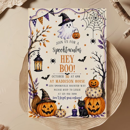 Hey Boo Halloween Feest Kaart