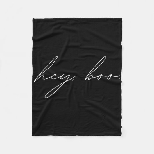 Hey Boo Halloween Fleece Deken (Voorkant)