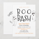 Hey Boo Halloween Ghost Birthday Kaart (Voorkant / Achterkant)