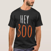 Hey Boo Halloween Ghost Boo T-shirt (Voorkant)